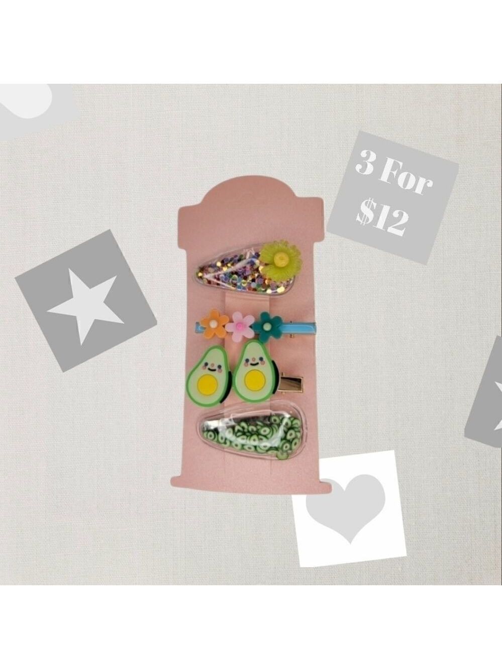 Children Hairclip Set 4pc